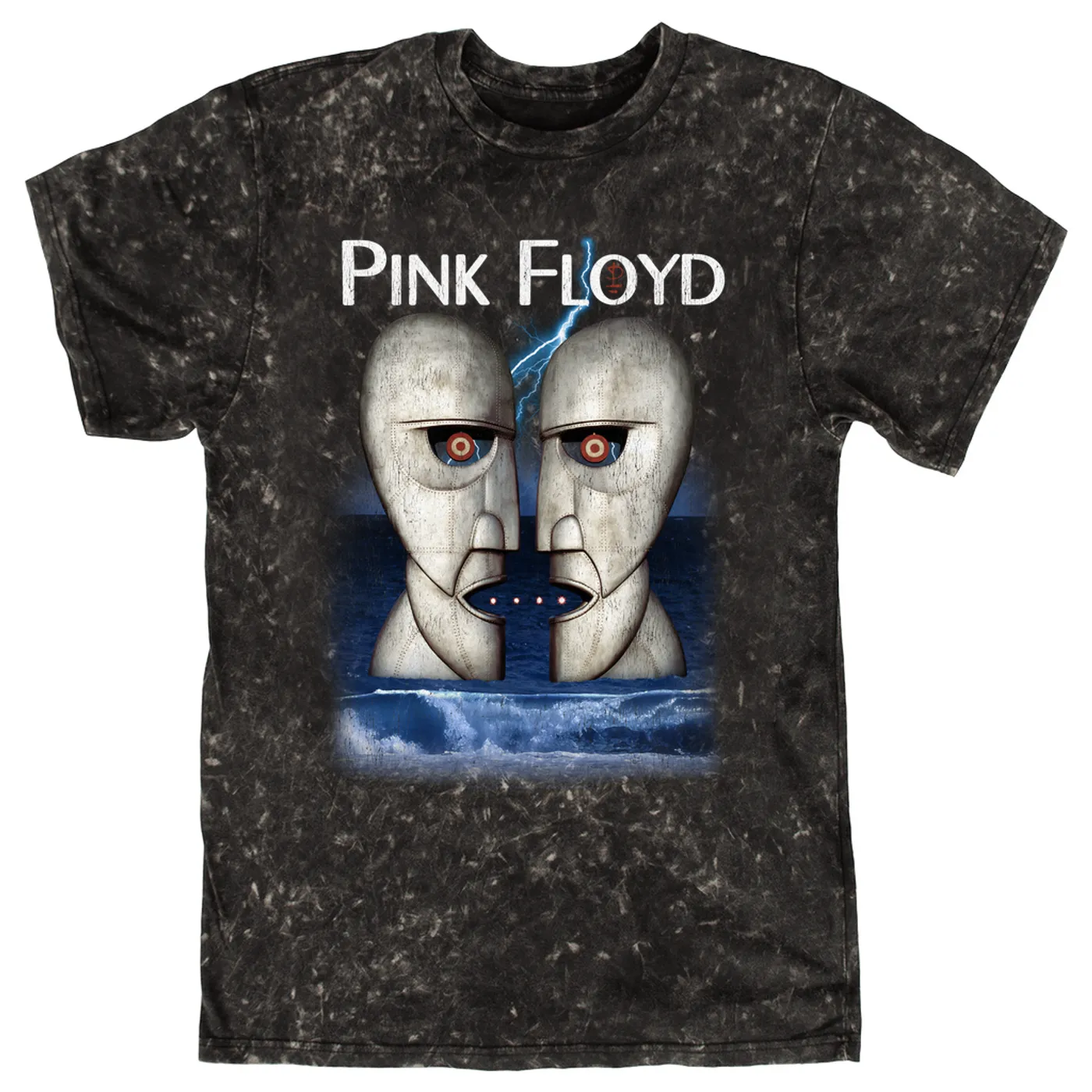 Pink Floyd T-shirt | Division Bell Lightning Storm Pink Floyd Mineral Wash Shirt