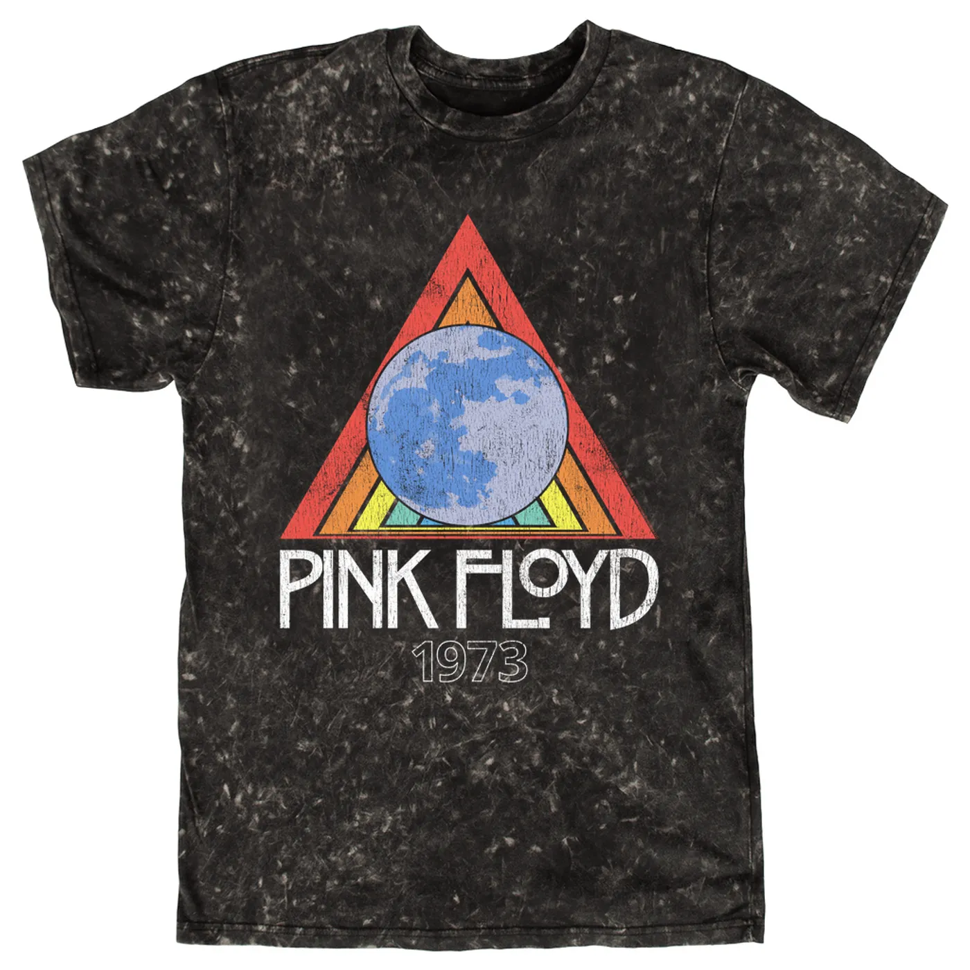 Pink Floyd T-shirt | 1973 Gone Global Distressed Pink Floyd Mineral Wash Shirt