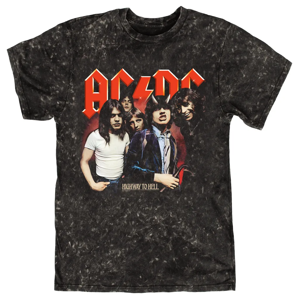 T-shirt | Highway To Hell Album Group Image Mineral Wash Shirt