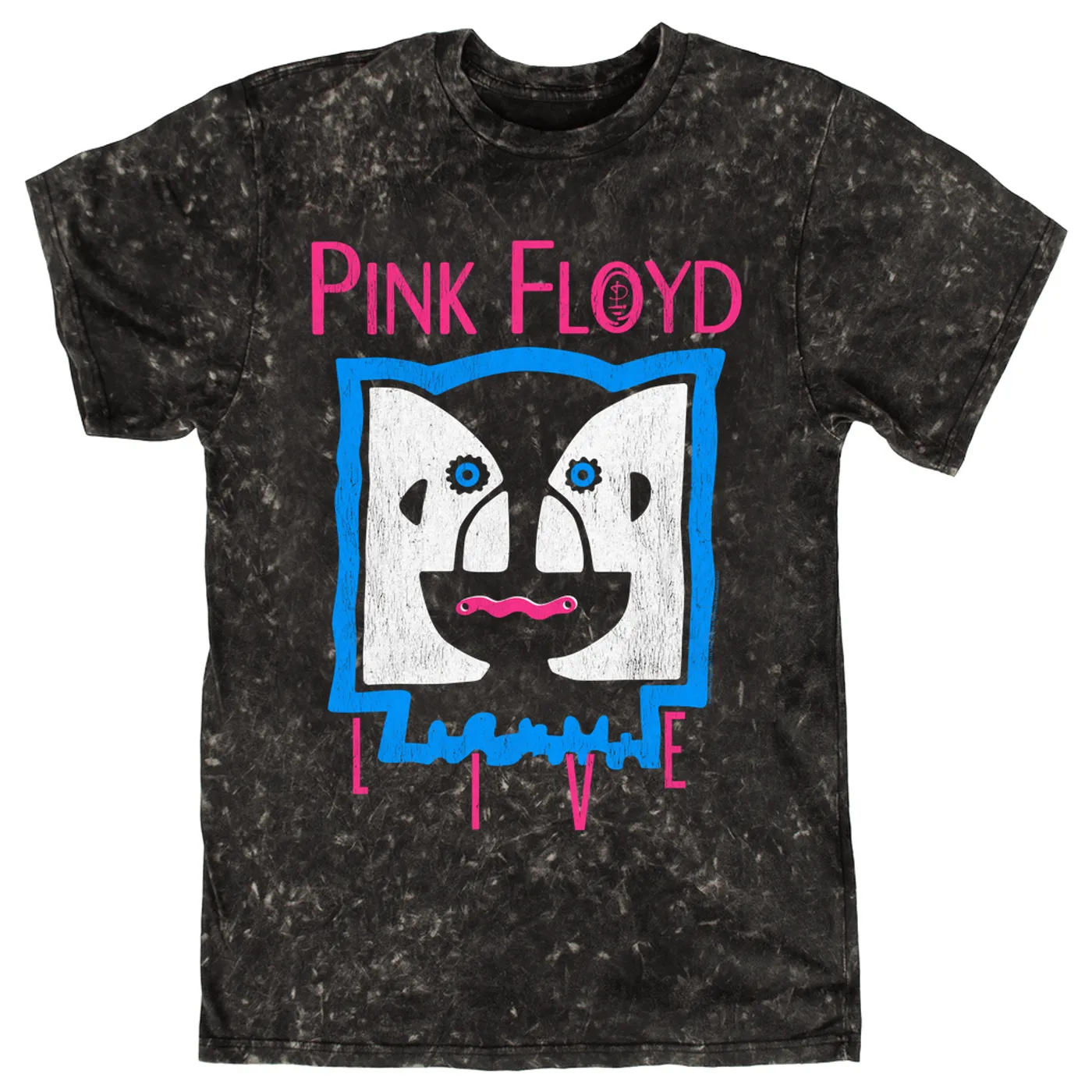 Pink Floyd T-shirt | Division Bell LIVE Distressed Pink Floyd Mineral Wash Shirt
