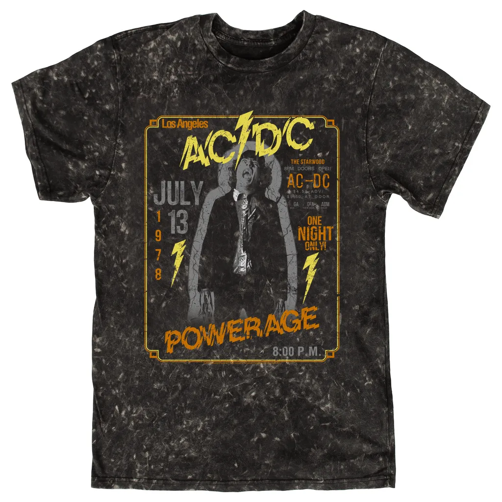 T-shirt | Powerage Los Angeles July 1978 Distressed Mineral Wash Shirt