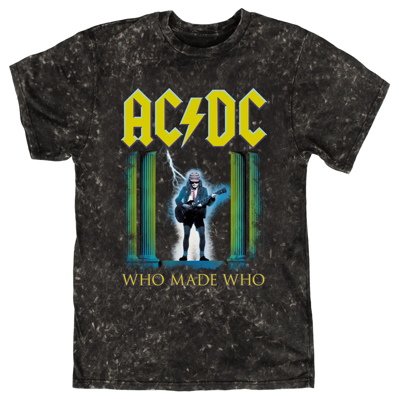 AC/DC T-shirt | Who Made Who Album Art (Merchbar Exclusive) ACDC Mineral Wash Shirt