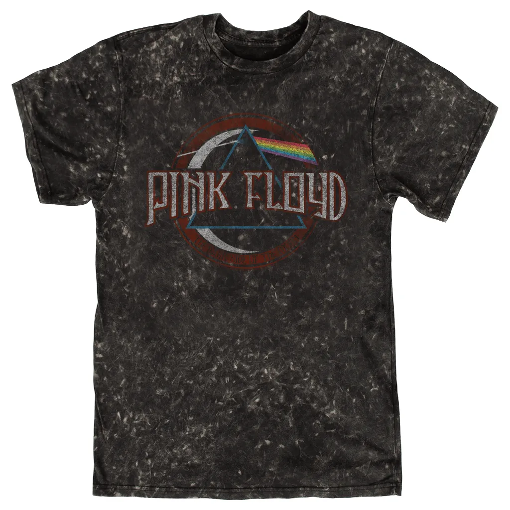 T-shirt | Dark Side Of The Moon Design Distressed (Equineop Exclusive) Mineral Wash Shirt