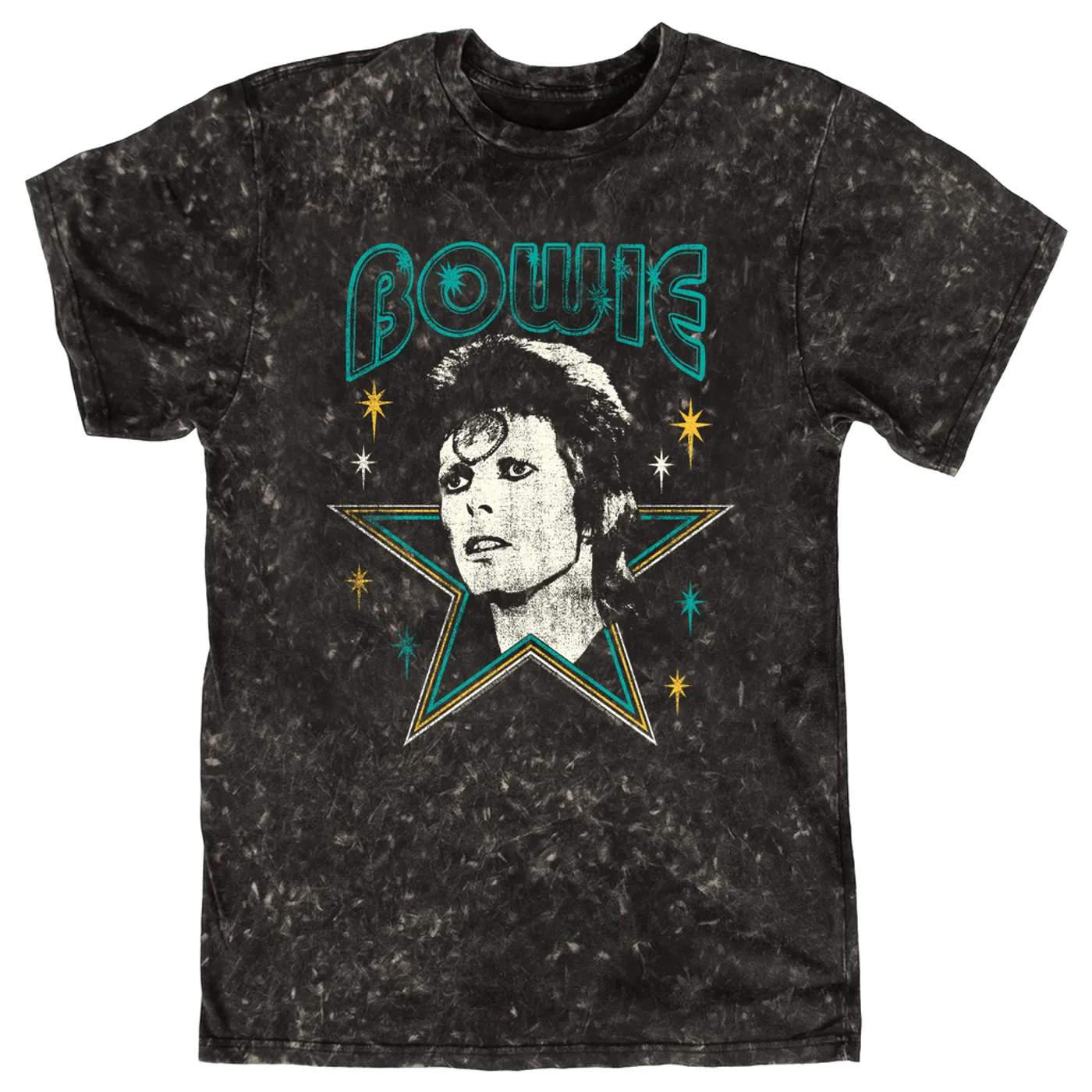 David Bowie T-shirt | Star Power Distressed (Merchbar Exclusive) David Bowie Mineral Wash Shirt