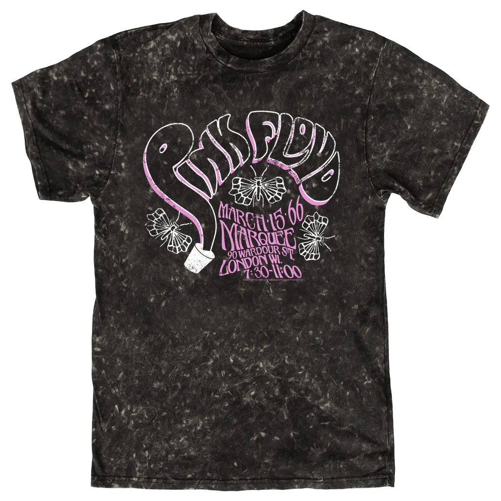 T-shirt | Marquee 1966 Concert Flyer Logo Distressed Mineral Wash Shirt