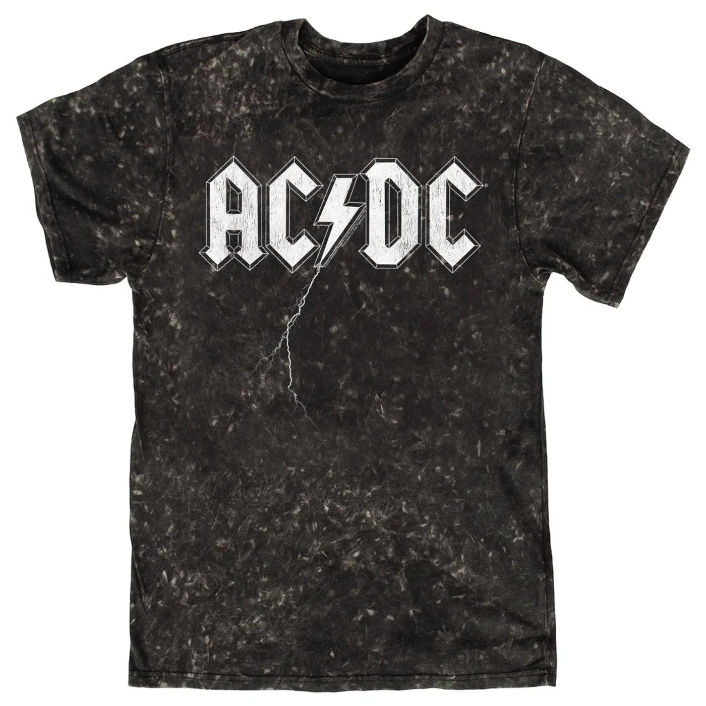 ACDC T-shirt | AC/DC Lightning Strike Logo (Merchbar Exclusive) ACDC Mineral Wash Shirt