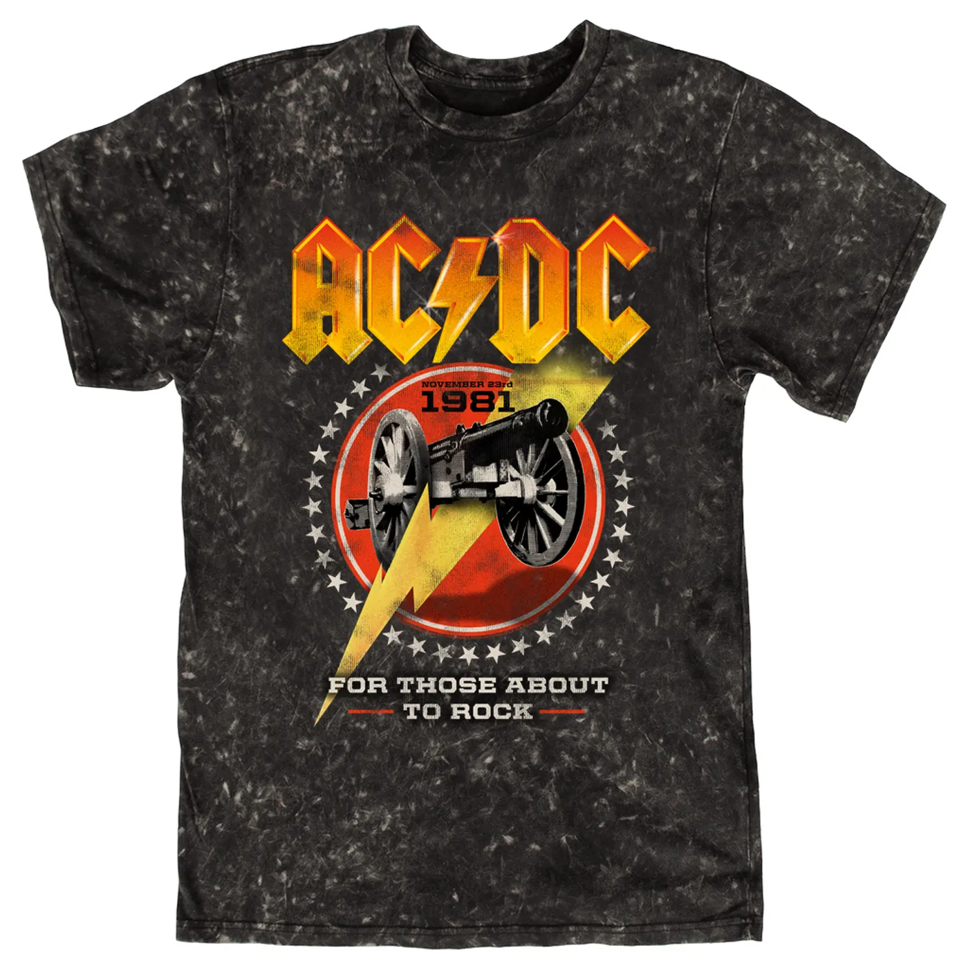 AC/DC T-shirt | For Those About To Rock Tour 1981 (Merchbar Exclusive) ACDC Mineral Wash Shirt