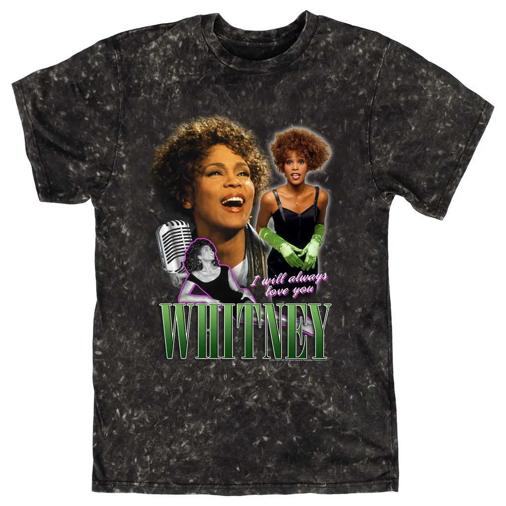 T-shirt | I Will Always Love You Green Photo Collage Design (Equineop Exclusive) Mineral Wash Shirt