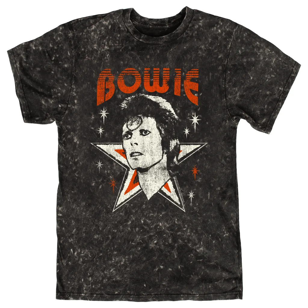 T-shirt | Vintage Retro Star Design Logo Mineral Wash Shirt