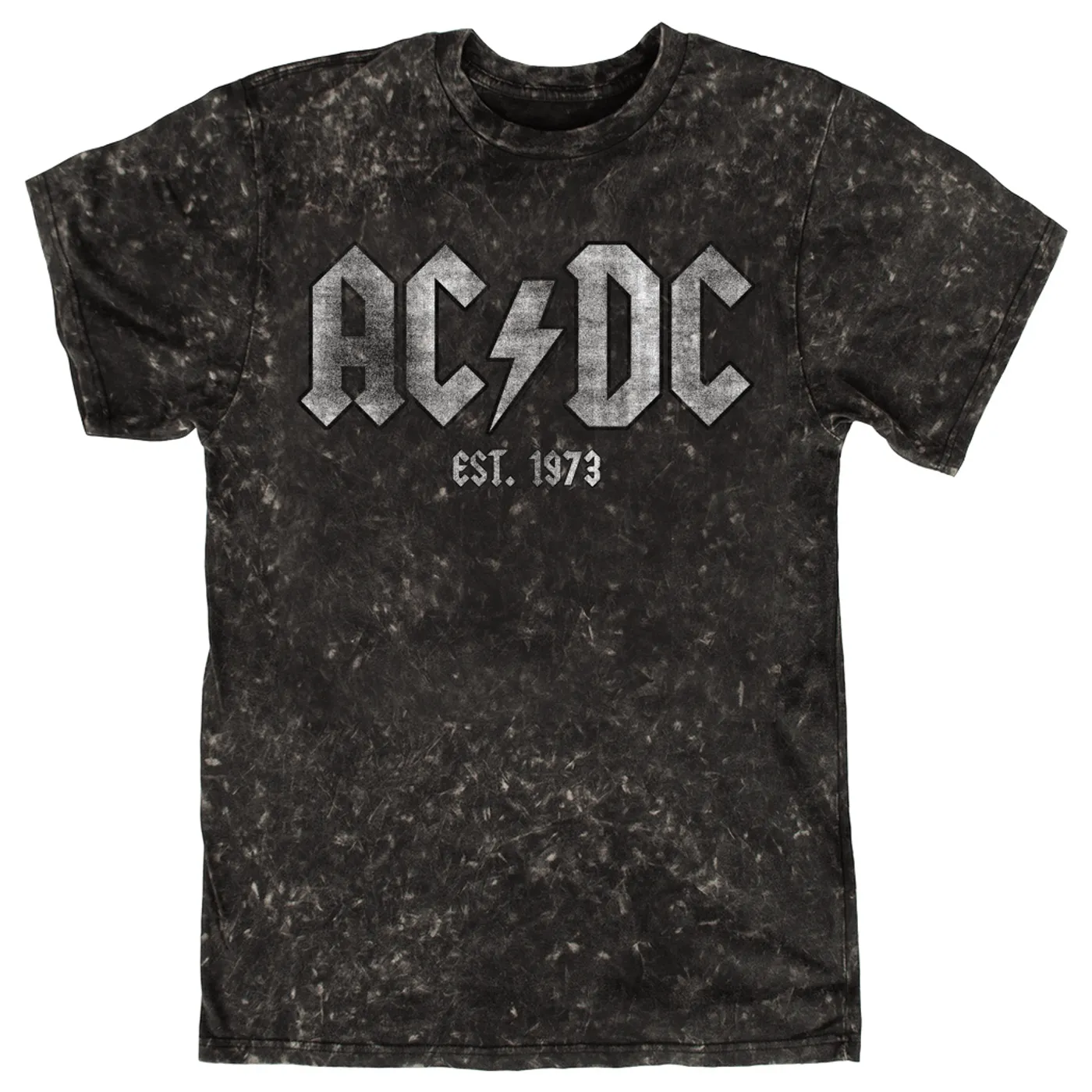 ACDC T-shirt | AC/DC Est. 1973 Distressed (Merchbar Exclusive) ACDC Mineral Wash Shirt