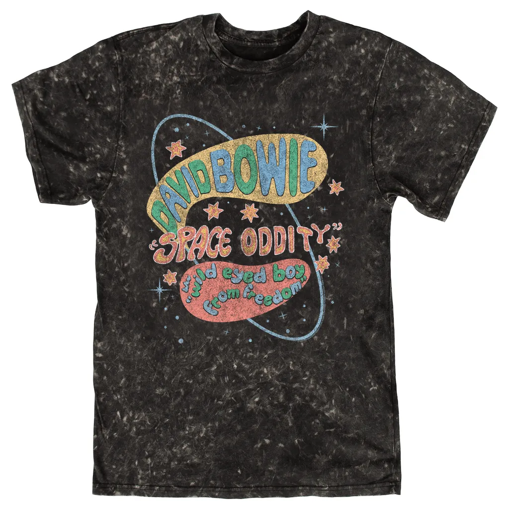 T-shirt | Pastel Space Oddity Distressed Mineral Wash Shirt