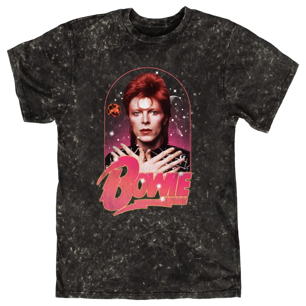 T-shirt | Orbit Design Distressed Mineral Wash Shirt