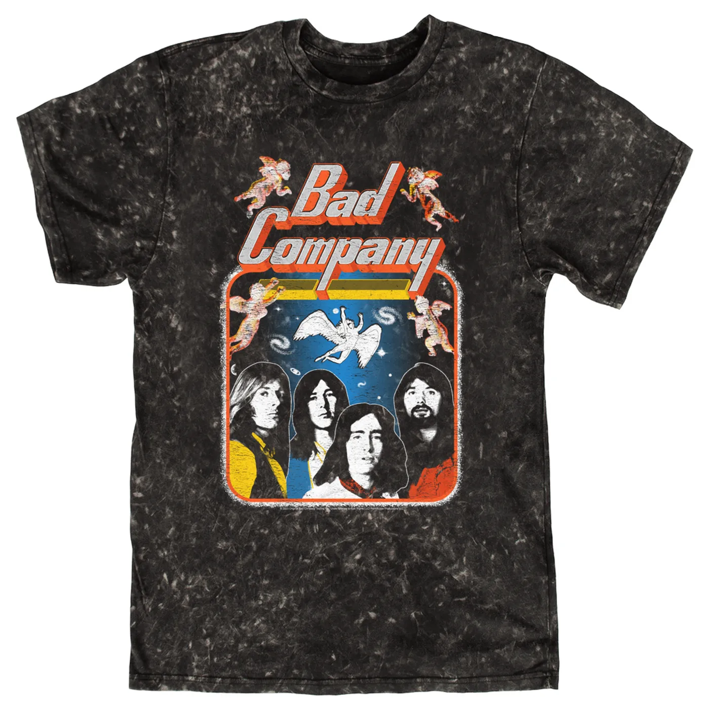 Bad Company T-shirt | Vintage Burnin' Through America Tour Distressed Bad Company Mineral Wash Shirt