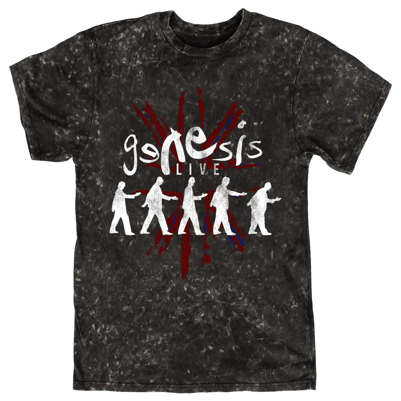 Genesis T-shirt | Live In The UK Distressed Genesis Mineral Wash Shirt