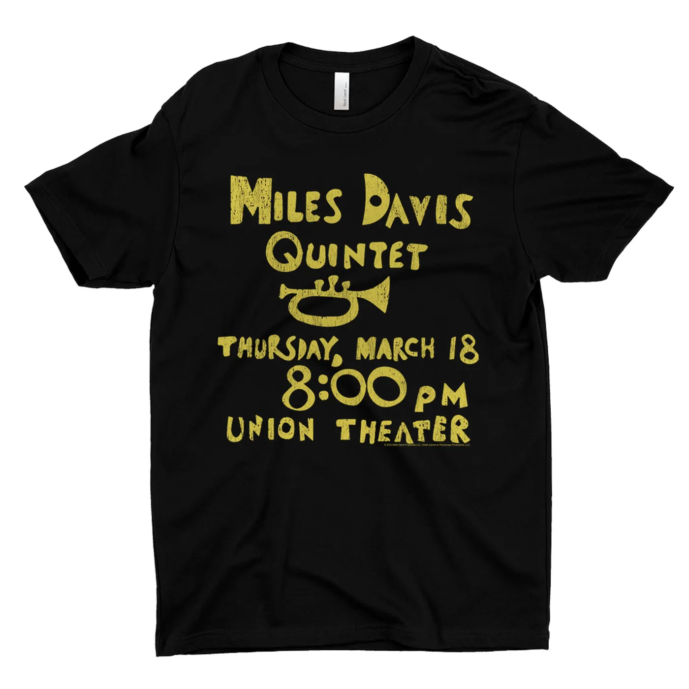 Miles Davis T-Shirt | Quintet Union Theater Performance Miles Davis Shirt