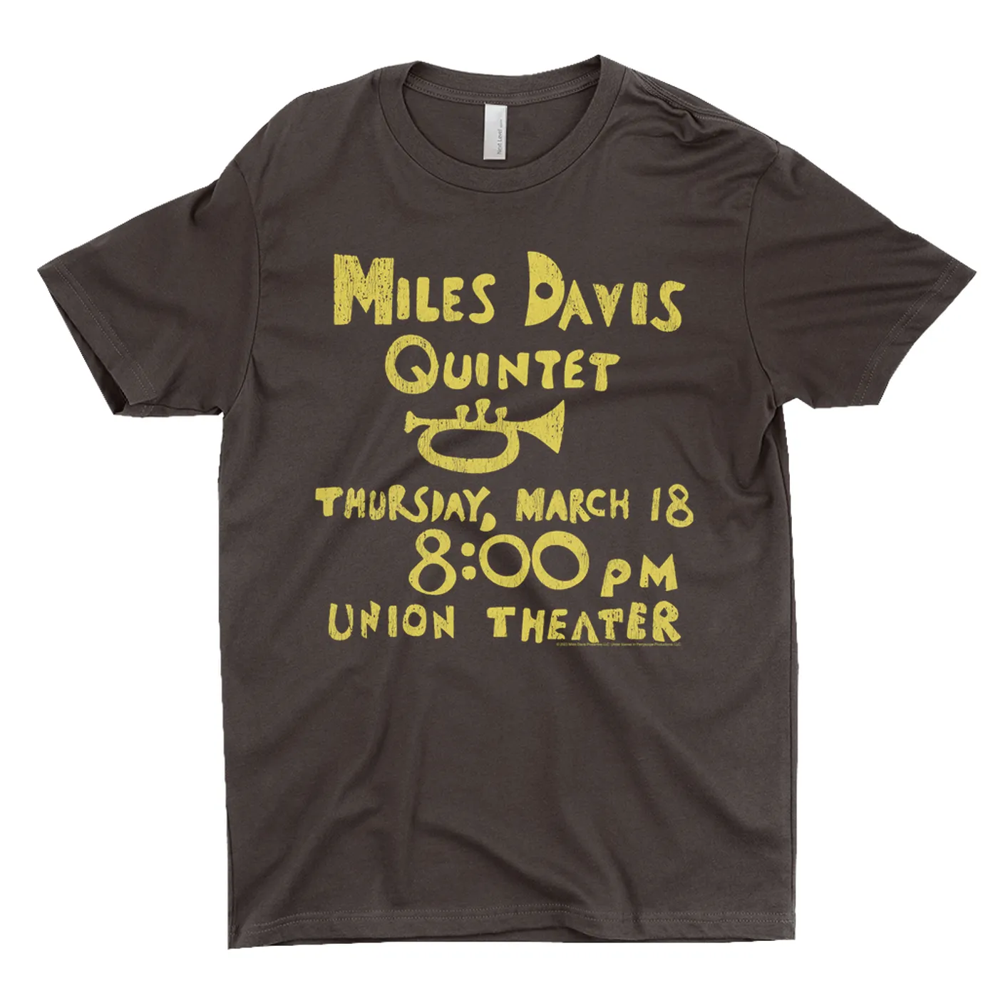 Miles Davis T-Shirt | Quintet Union Theater Performance Miles Davis Shirt