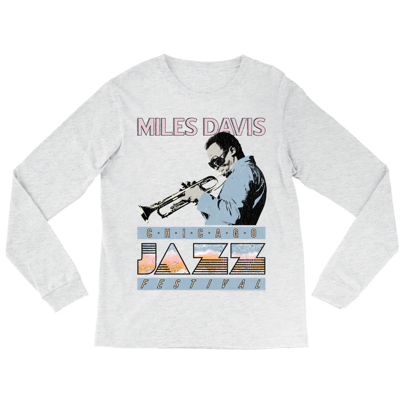 Miles Davis Long Sleeve Shirt | Jazz Festival Chicago (Merchbar Exclusive) Miles Davis Shirt
