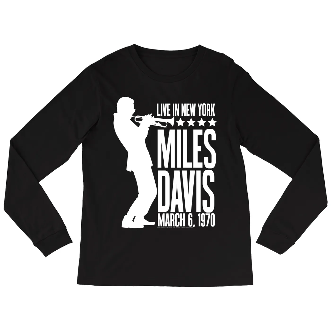 Miles Davis Long Sleeve Shirt | Live In New York 1970 Miles Davis Shirt