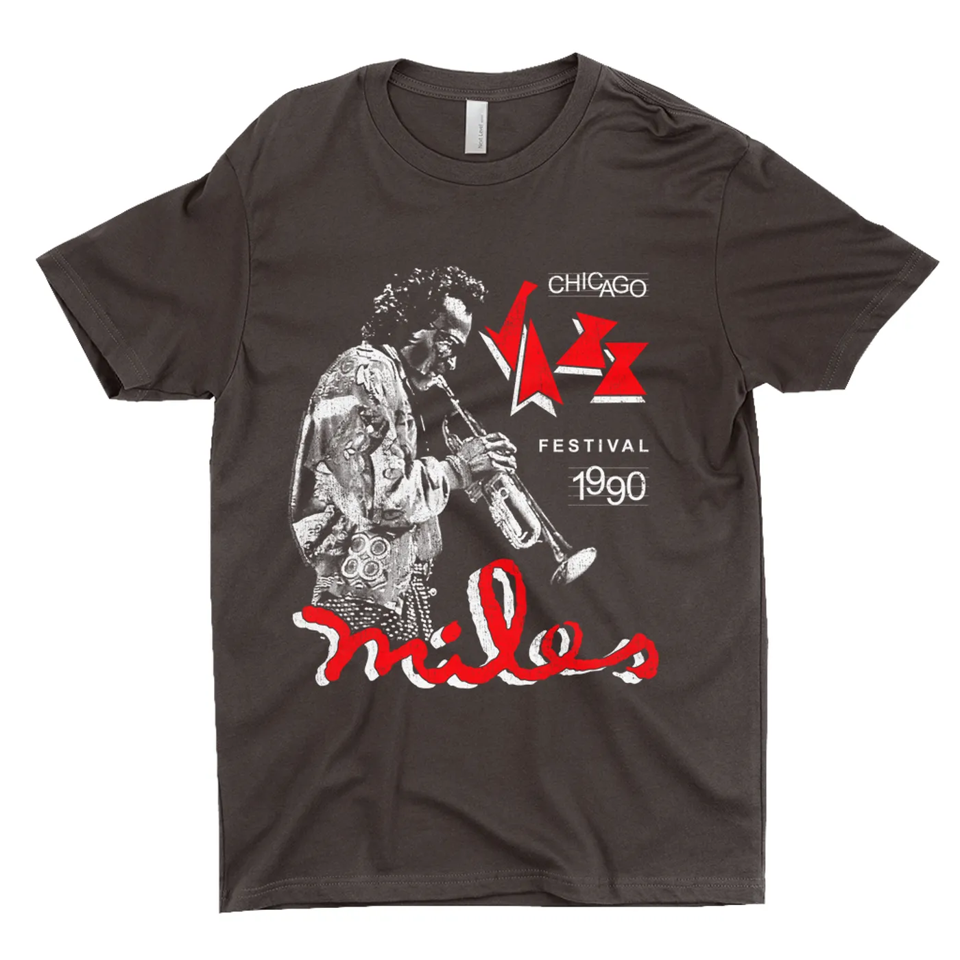 Miles Davis T-Shirt | Chicago Jazz Festival 1990 Distressed (Merchbar Exclusive) Miles Davis Shirt