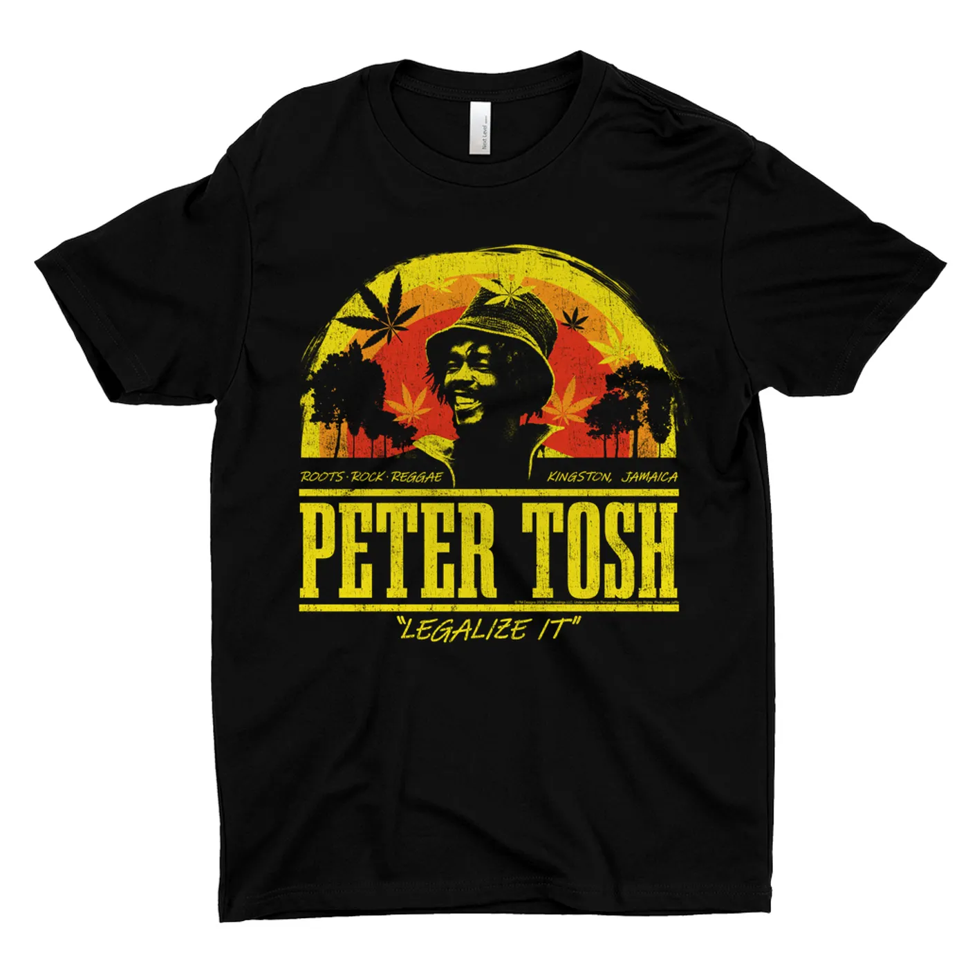 Peter Tosh T-Shirt | Roots, Reggae, Rock Sunset Distressed (Merchbar Exclusive) Peter Tosh Shirt