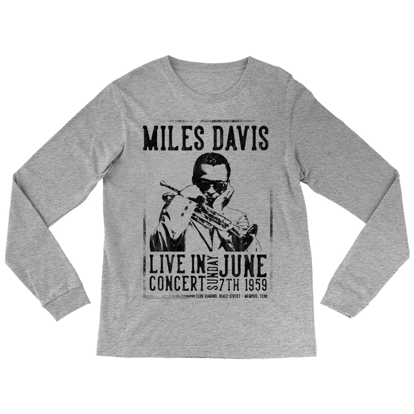 Miles Davis Long Sleeve Shirt | Memphis Concert 1959 (Merchbar Exclusive) Miles Davis Shirt