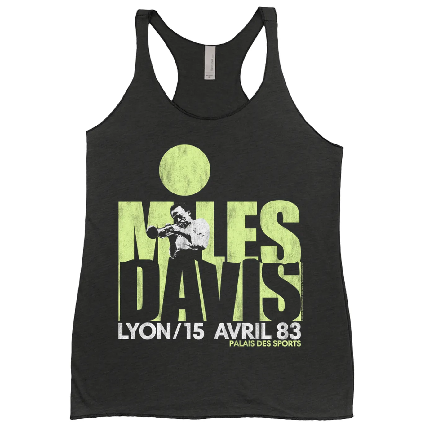 Miles Davis Ladies' Tank Top | Lyon Live Performance 1983 Miles Davis Shirt