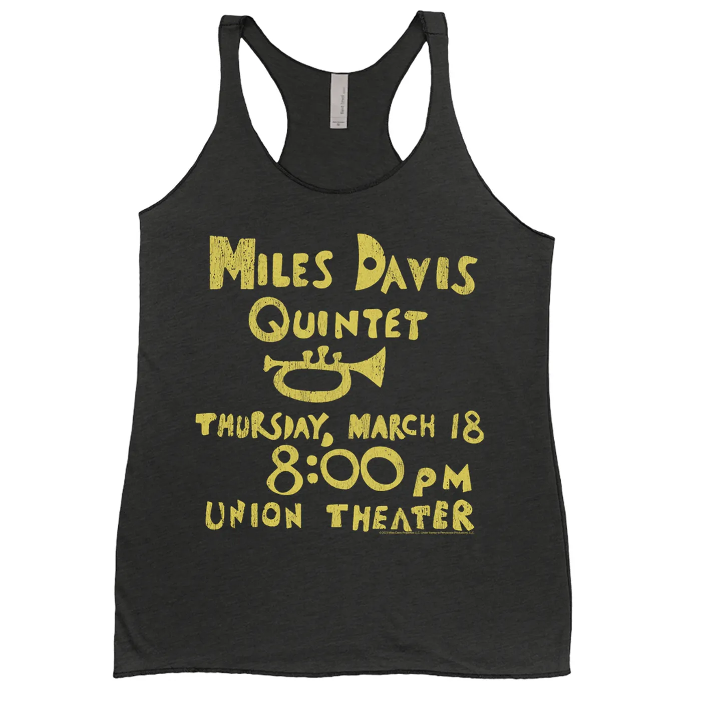 Miles Davis Ladies' Tank Top | Quintet Union Theater Performance Miles Davis Shirt