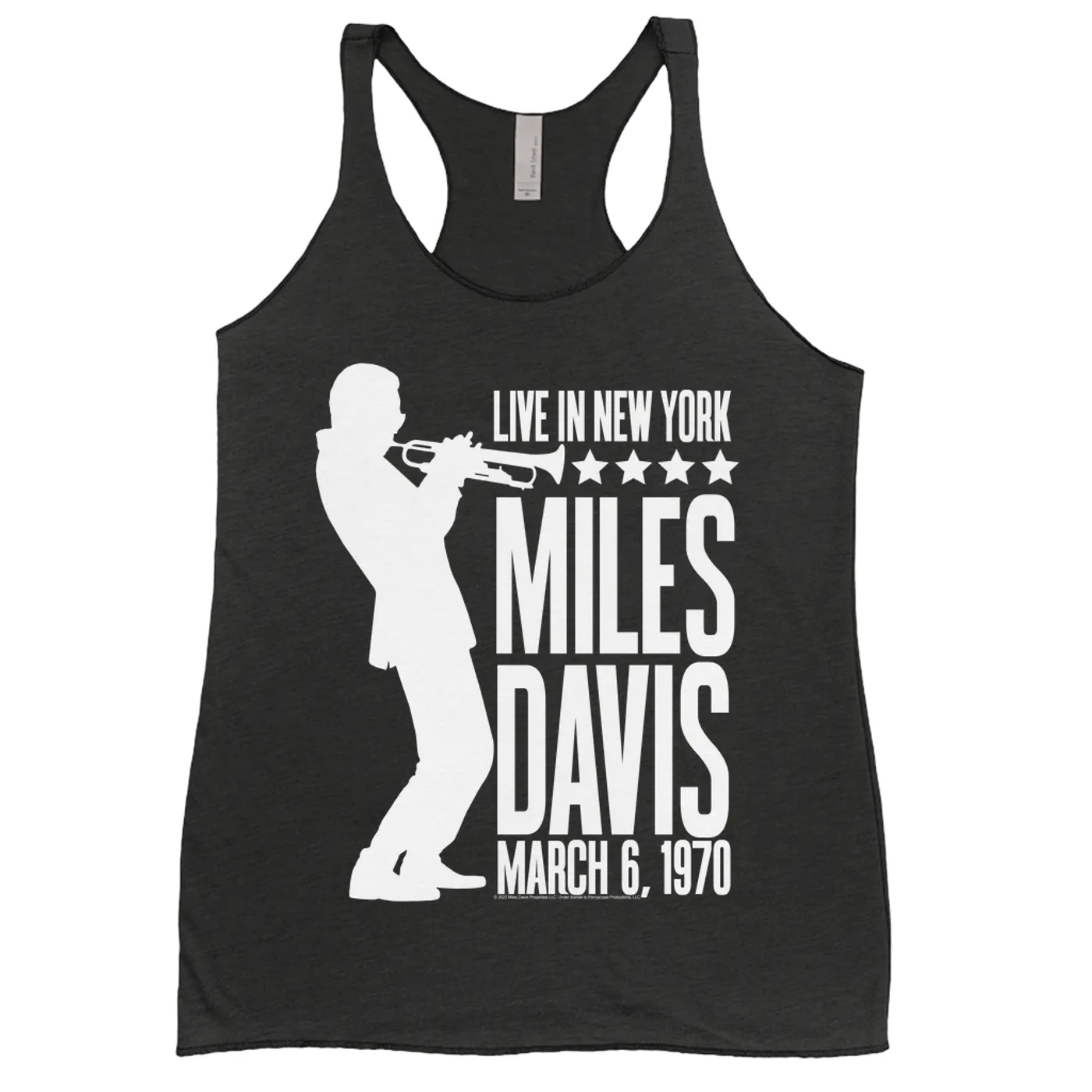 Miles Davis Ladies' Tank Top | Live In New York 1970 Miles Davis Shirt