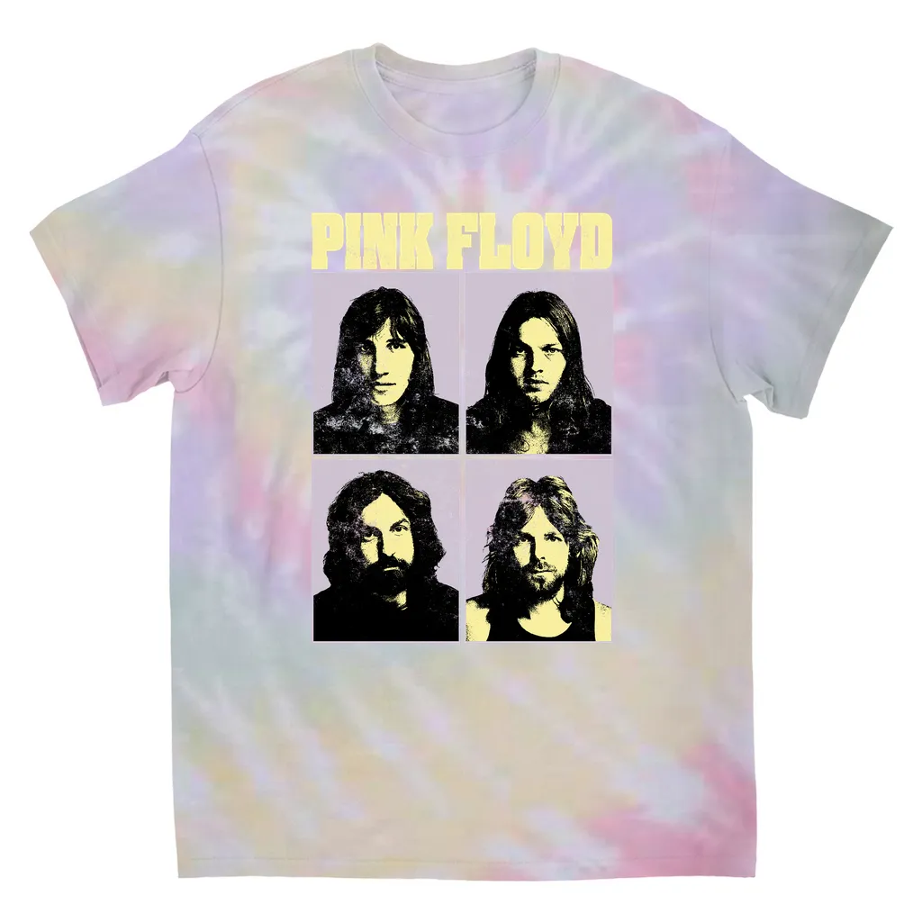 T-Shirt | Meddle Group Photo Pastel Image Distressed (Equineop Exclusive) Tie Dye Shirt