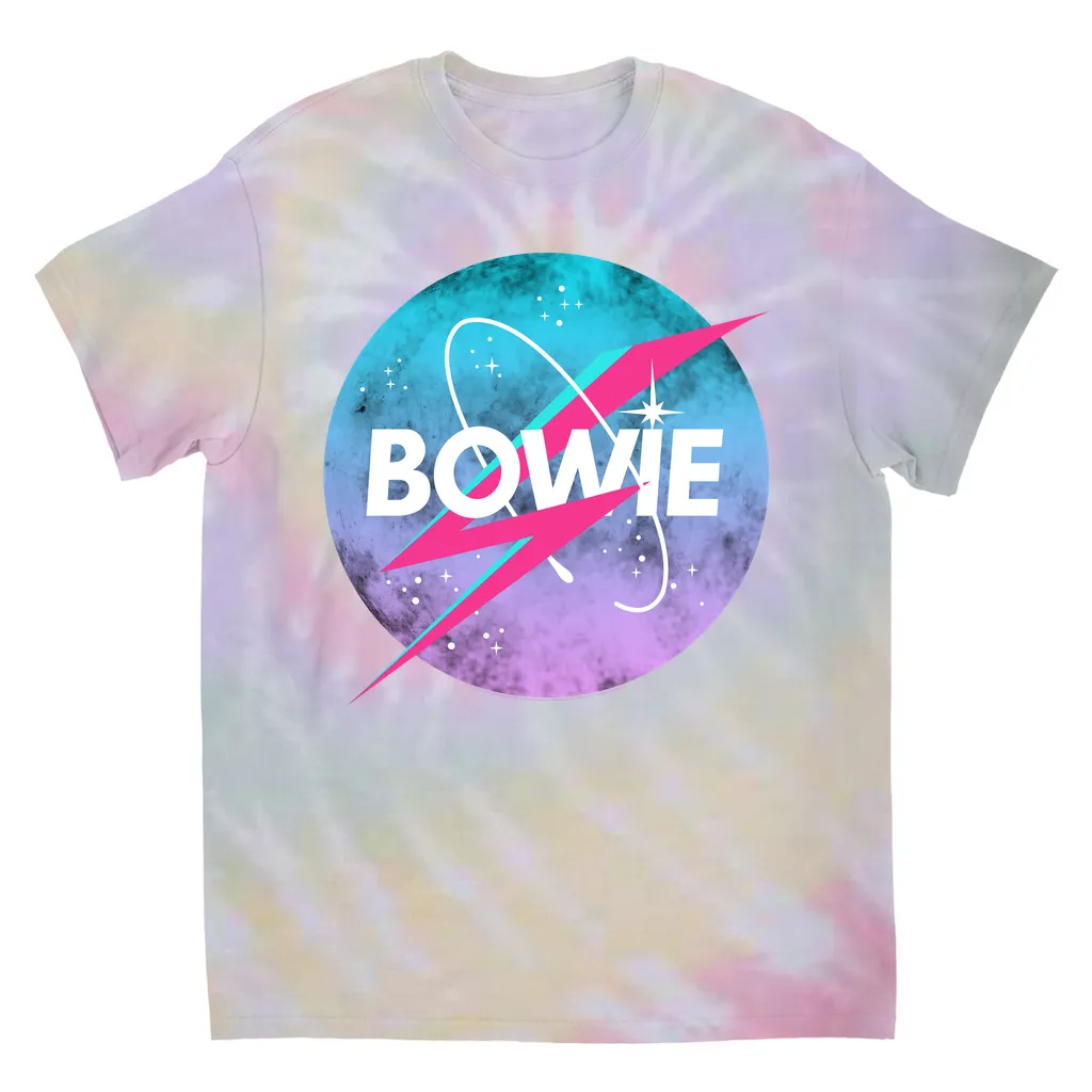 T-Shirt | Pastel Bowie NASA Inspired Logo (Equineop Exclusive) Tie Dye Shirt