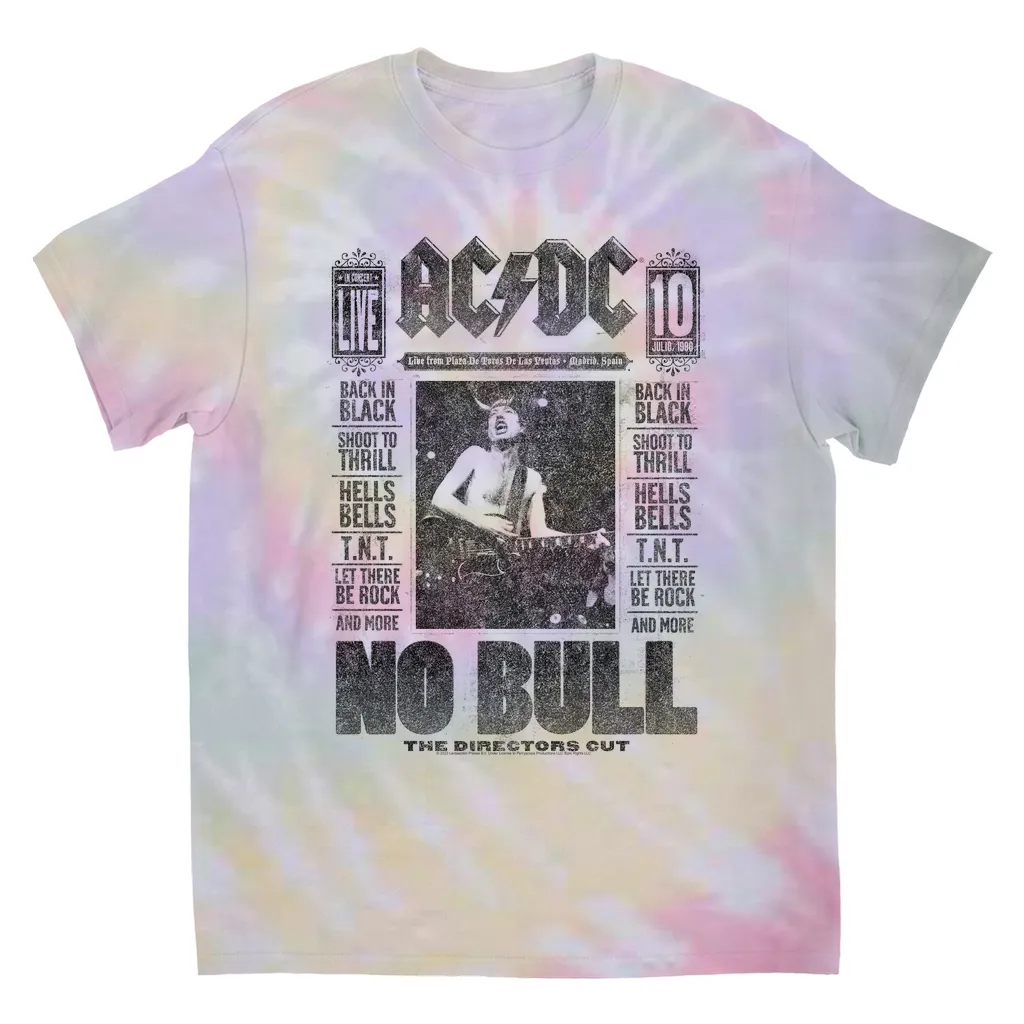 T-Shirt | No Bull Album Cover Design Distressed (Equineop Exclusive) Tie Dye Shirt