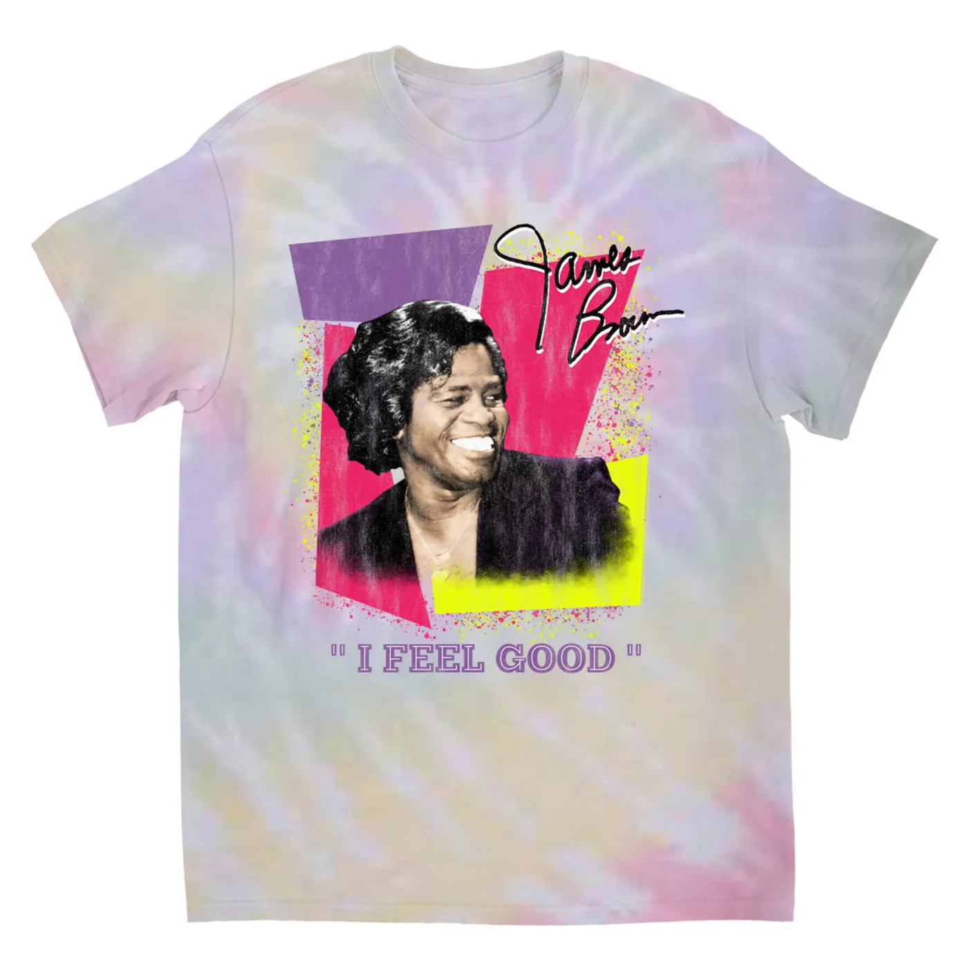 James Brown T-Shirt | Neon I Feel Good James Brown Tie Dye Shirt