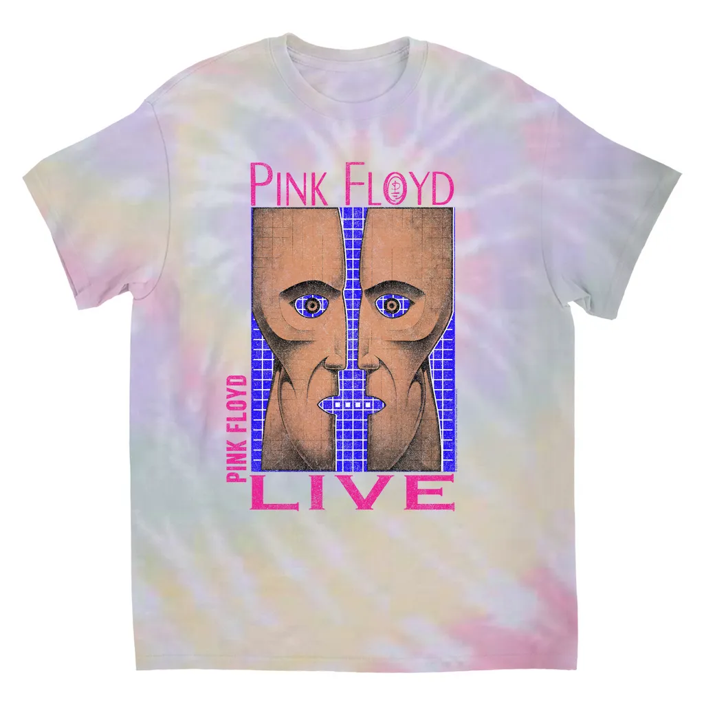 T-Shirt | Neon Blue Pink Division Bell Tie Dye Shirt