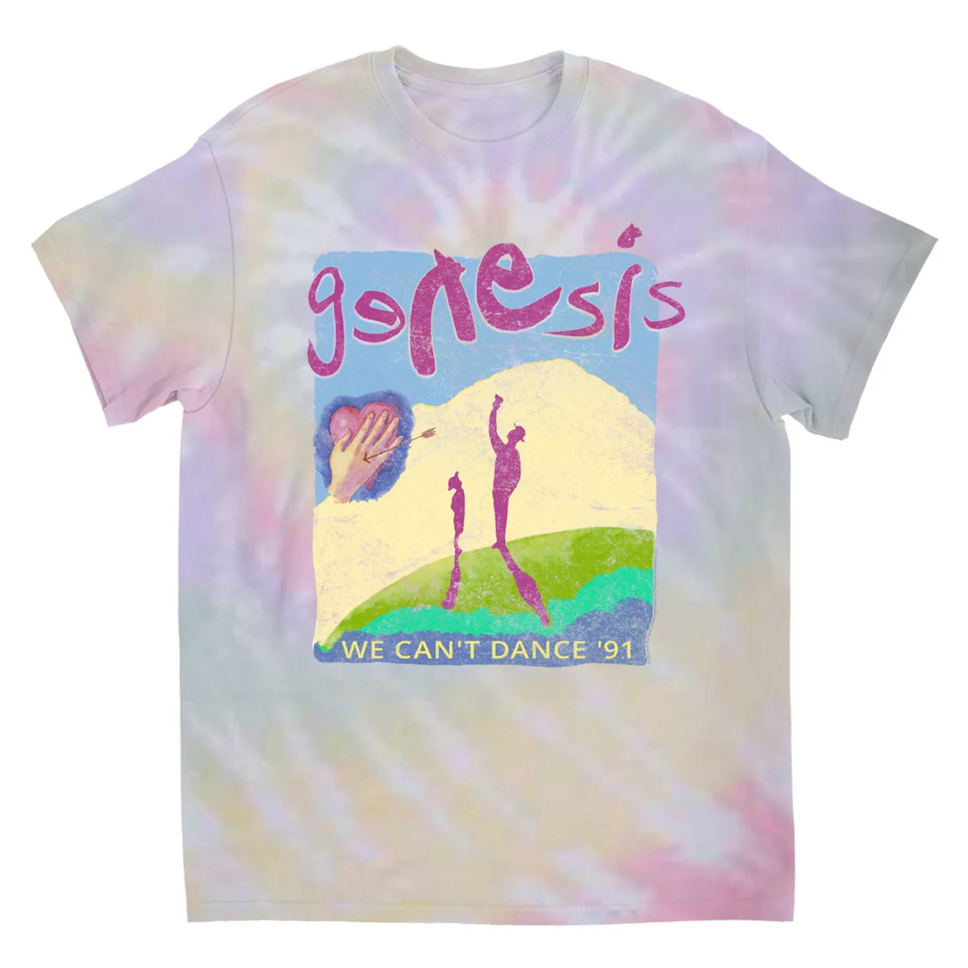 Genesis T-Shirt | 1991 We Can't Dance Concert Genesis Tie Dye Shirt