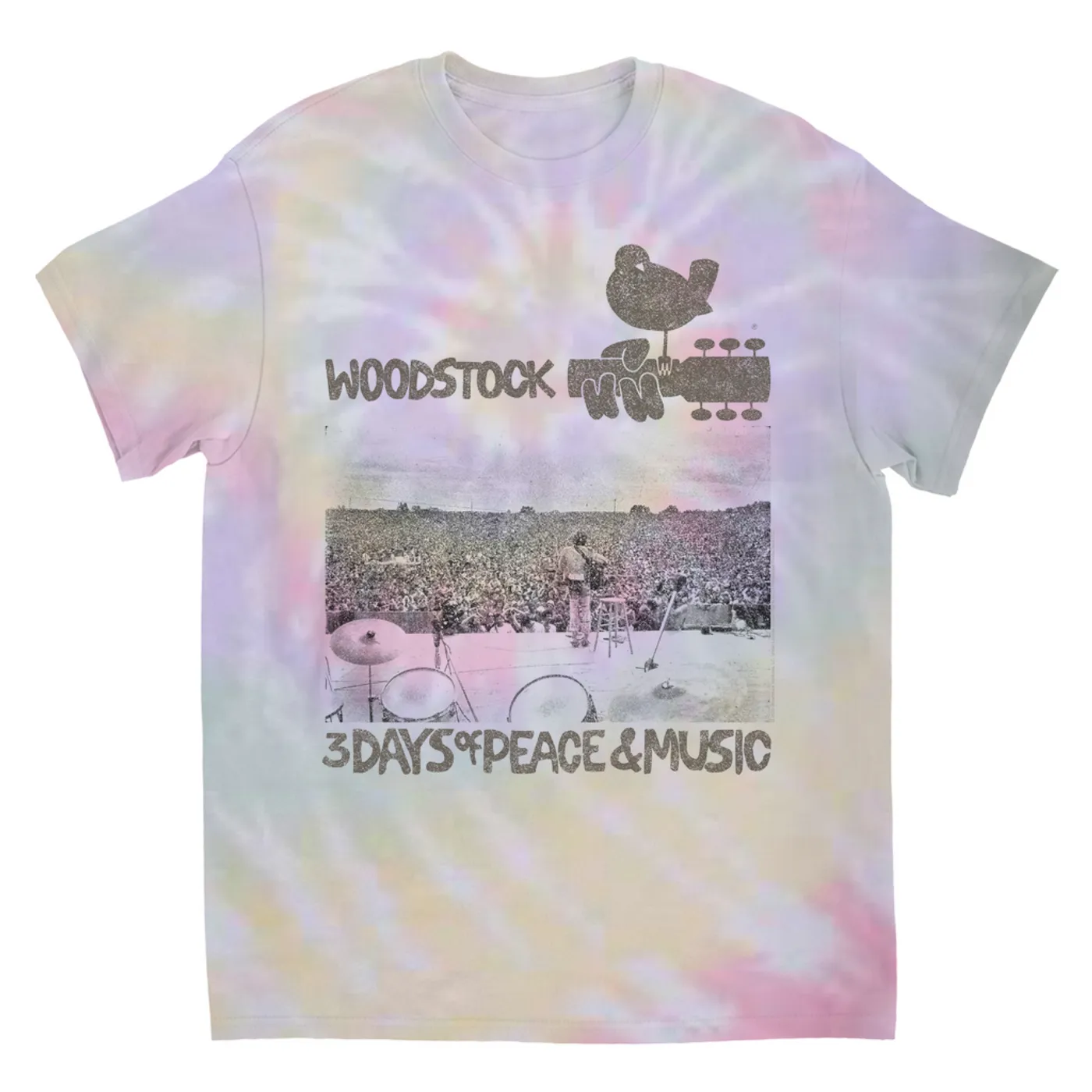 Woodstock T-Shirt | On Stage At Woodstock (Merchbar Exclusive) Woodstock Tie Dye Shirt