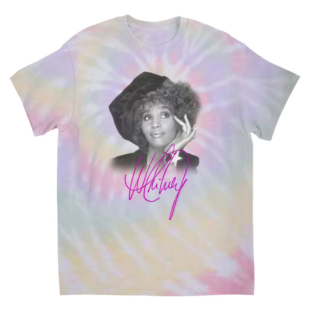 T-Shirt | Whitney Star Photoshoot With Signature Distressed Tie Dye Shirt