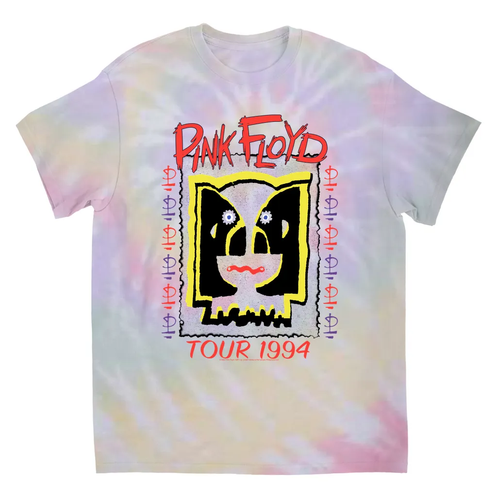 T-Shirt | 1994 Concert Tour Division Bell Image (Equineop Exclusive) Tie Dye Shirt