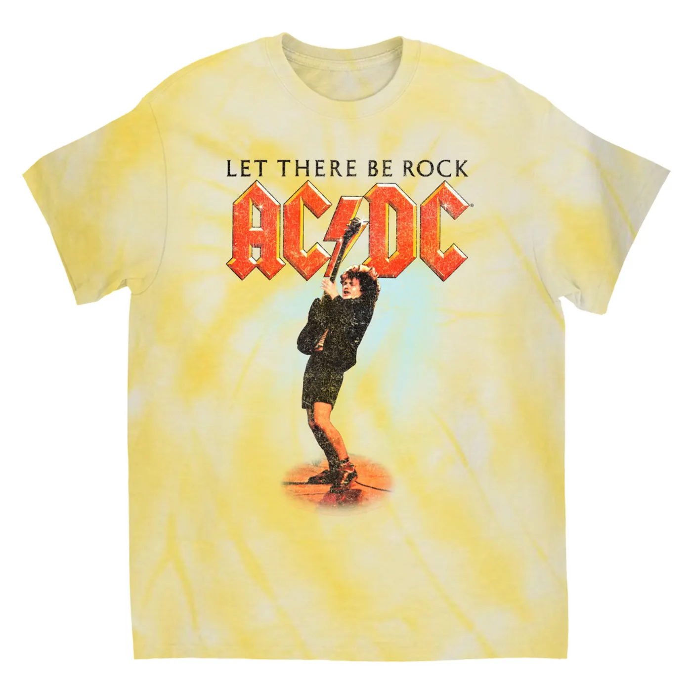 AC/DC T-Shirt | Let There Be Rock Album Cover Design ACDC Tie Dye Shirt