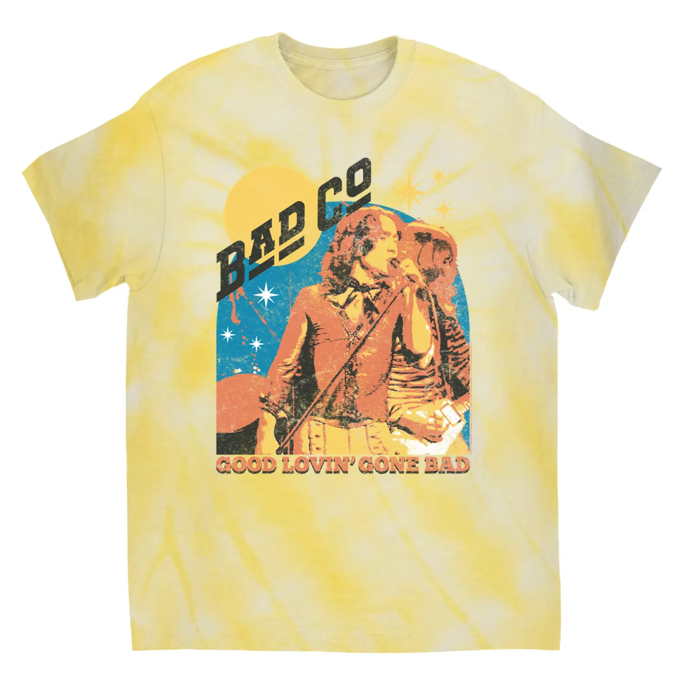 Bad Company T-Shirt | Good Lovin Gone Bad Distressed Bad Company Tie Dye Shirt