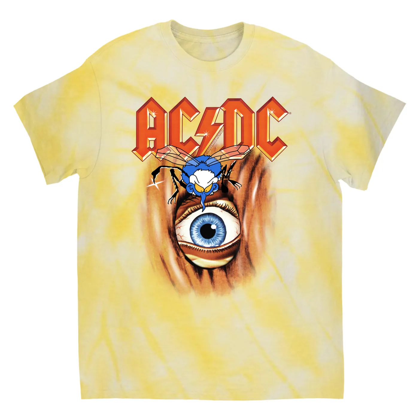 AC/DC T-Shirt | Fly On The Wall Album Cover Image ACDC Tie Dye Shirt