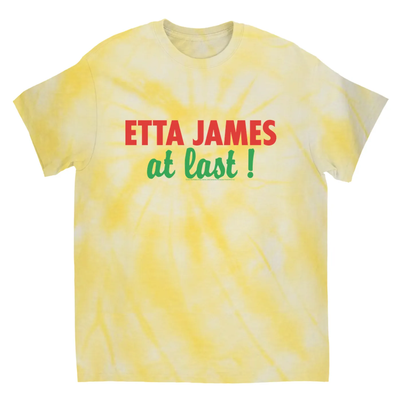 Etta James T-Shirt | At Last Album Logo Etta James Tie Dye Shirt