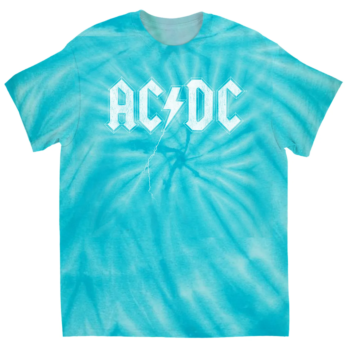 ACDC T-Shirt | AC/DC Lightning Strike Logo (Merchbar Exclusive) ACDC Tie Dye Shirt