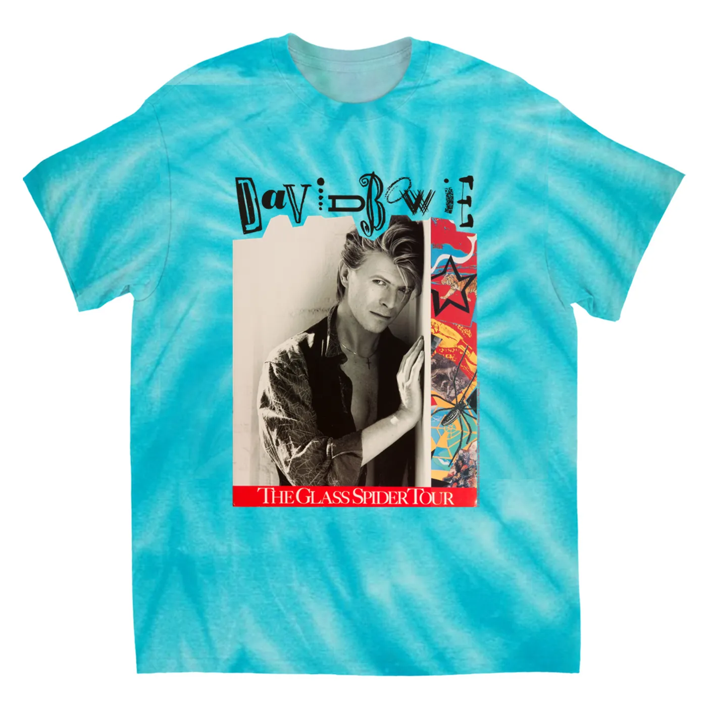 David Bowie T-Shirt | The Glass Spider Tour Poster David Bowie Tie Dye Shirt