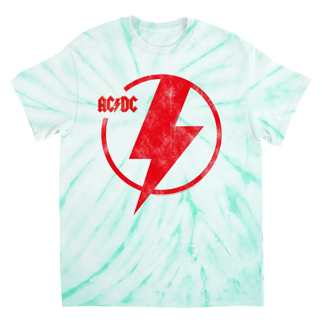 T-Shirt | Logo Lightning Bolt Red Distressed (Equineop Exclusive) Tie Dye Shirt