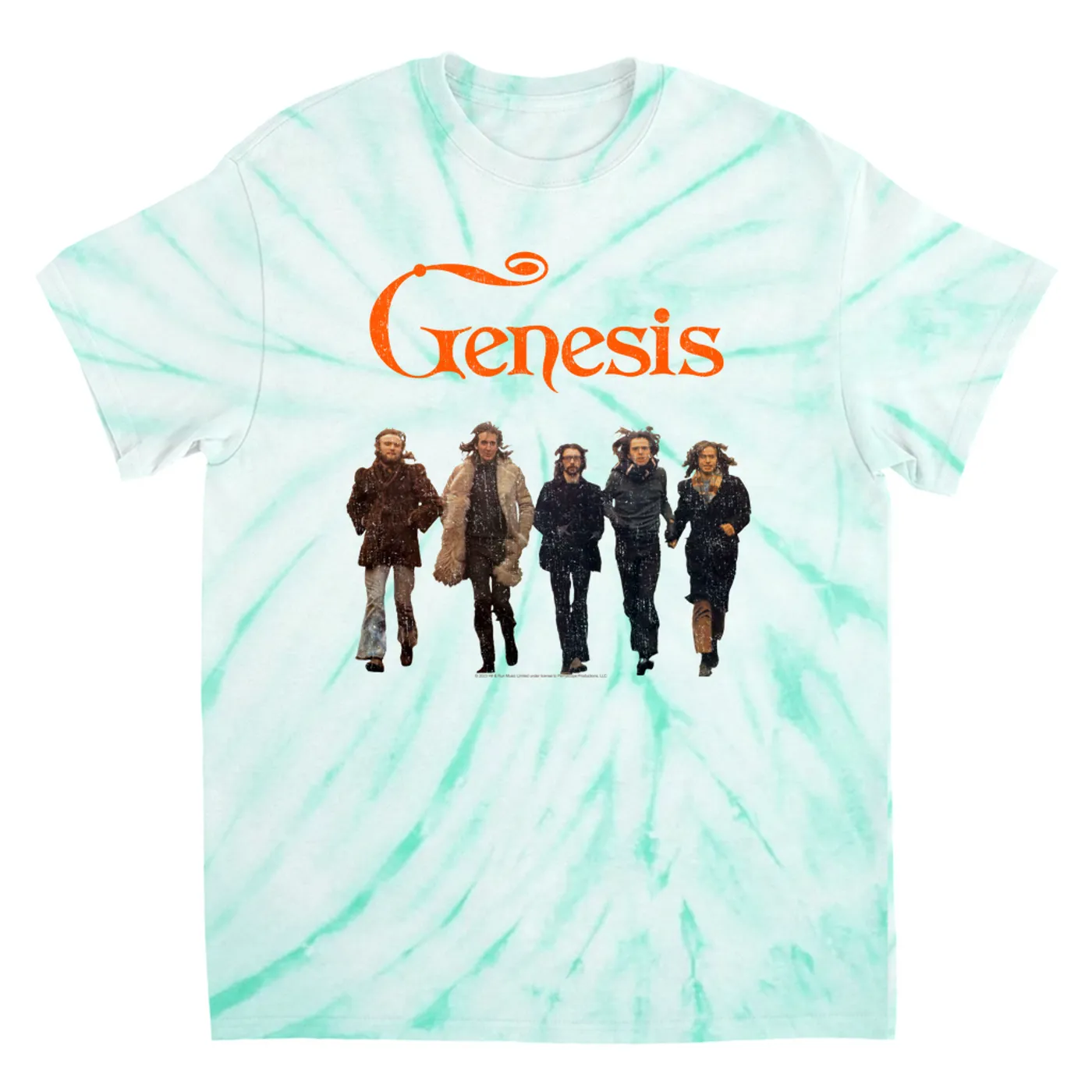 Genesis T-Shirt | The Early Years Photo Distressed Genesis Tie Dye Shirt