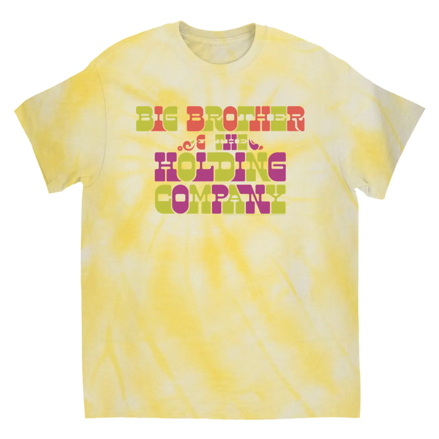 Big Brother & The Holding Company Big Brother and The Holding Co. T-Shirt | BBHC Retro Logo Big Brother and The Holding Co. Tie Dye Shirt