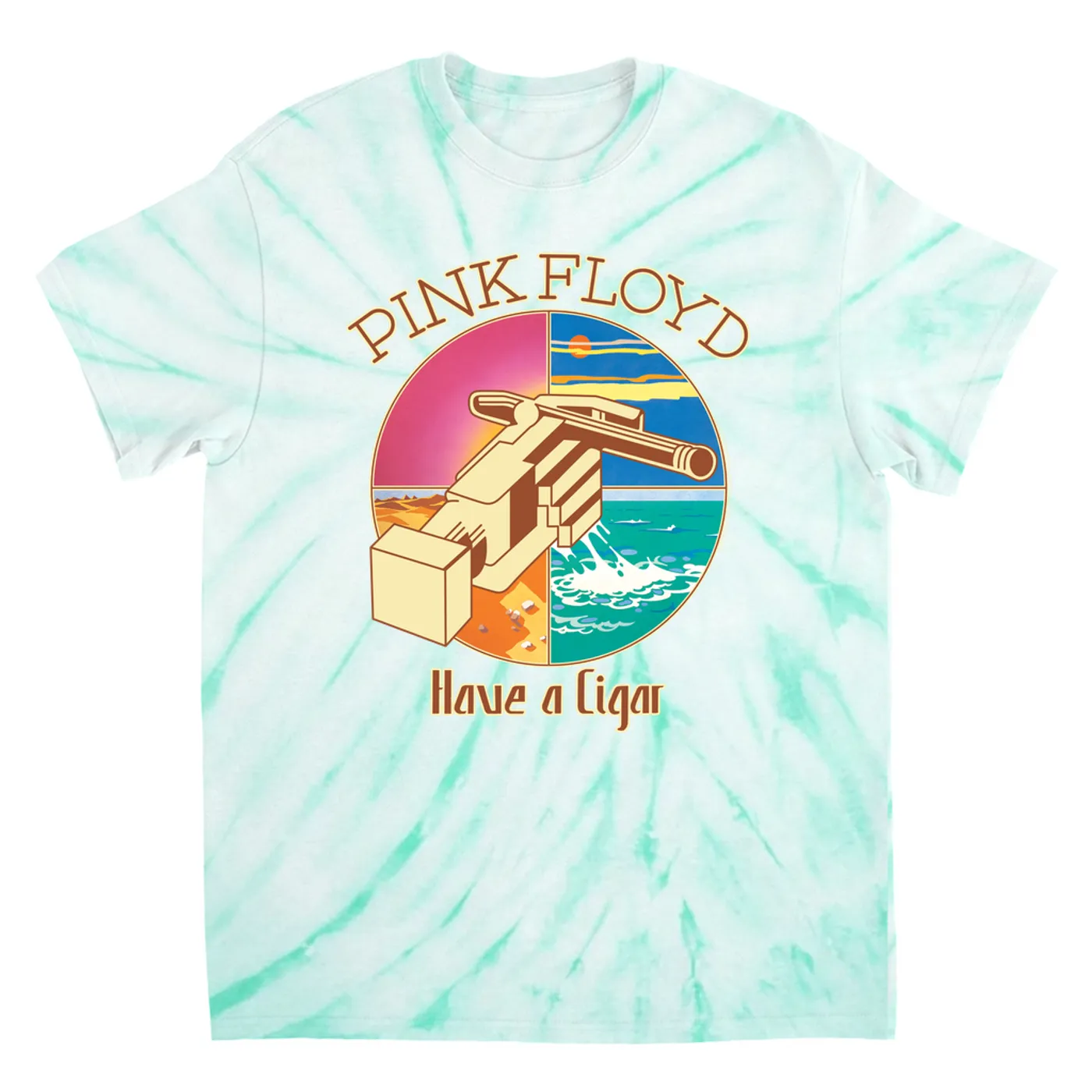 Pink Floyd T-Shirt | Have A Cigar Singles Album Design Pink Floyd Tie Dye Shirt