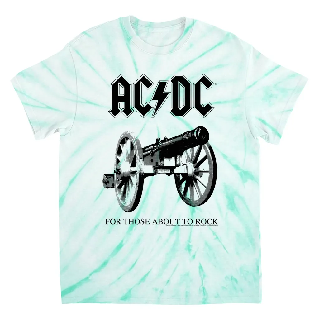 T-Shirt | For Those About To Rock Cannon Black Image (Equineop Exclusive) Tie Dye Shirt