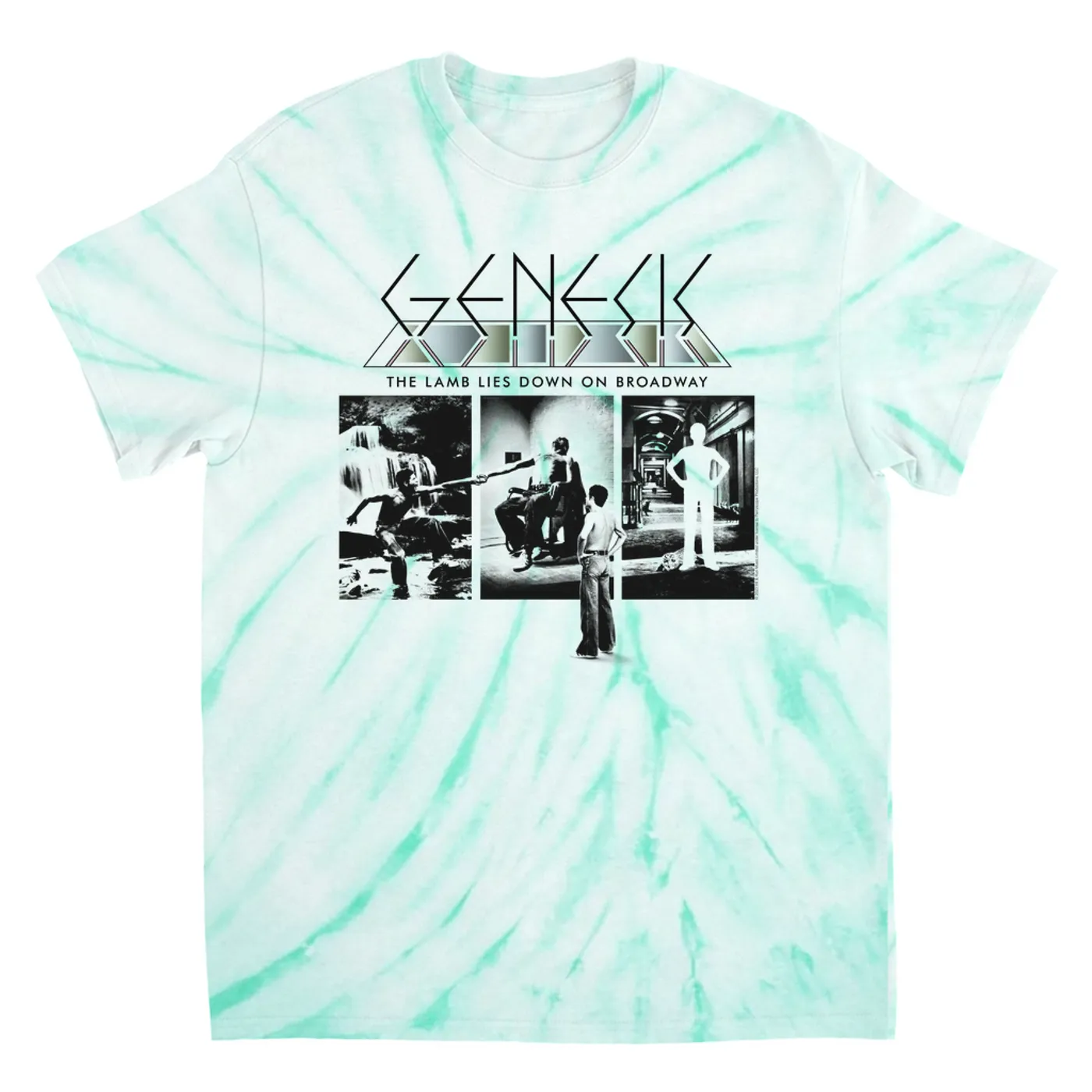 Genesis T-Shirt | The Lamb Lies Down On Broadway Poster Genesis Tie Dye Shirt