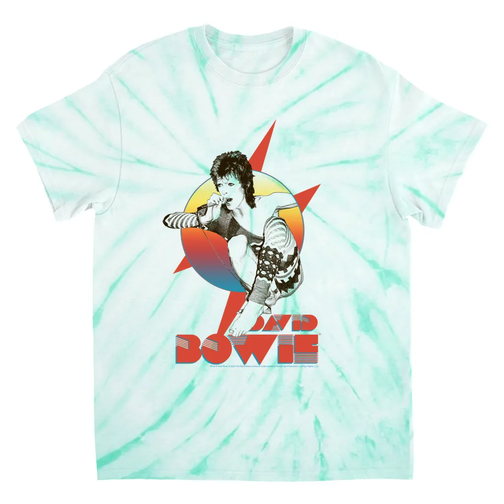 T-Shirt | Bowie Performing Colorful Design Tie Dye Shirt